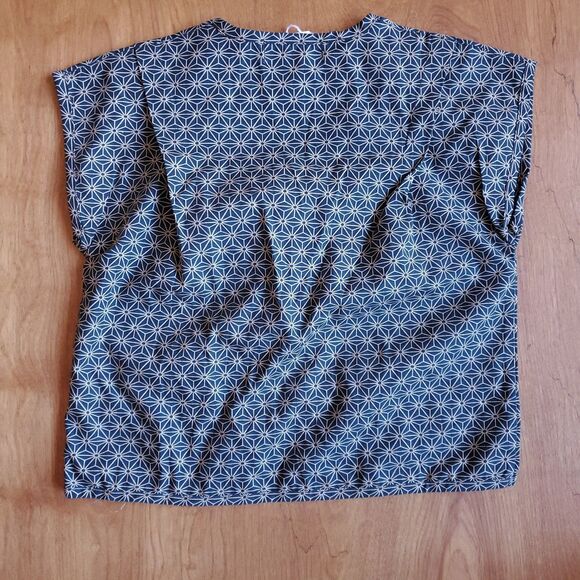 Snoopy Peanuts Familiar Japan Girls Outfit 110 US 4T Shorts Top Geometric Blue - Picture 8 of 9